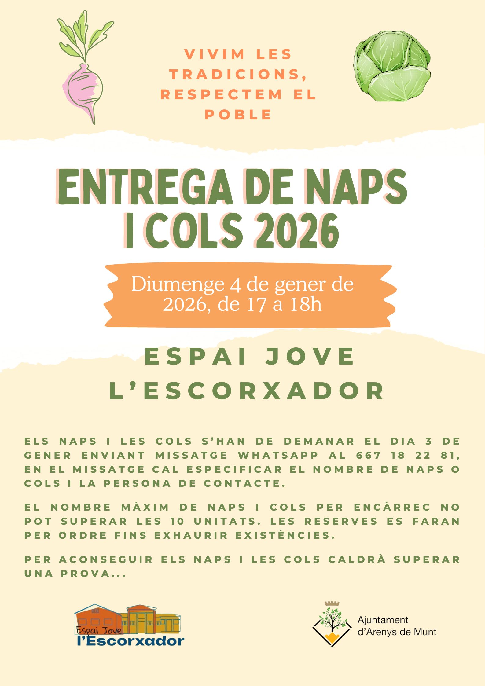 ENTREGA DE NAPS I COLS 2026