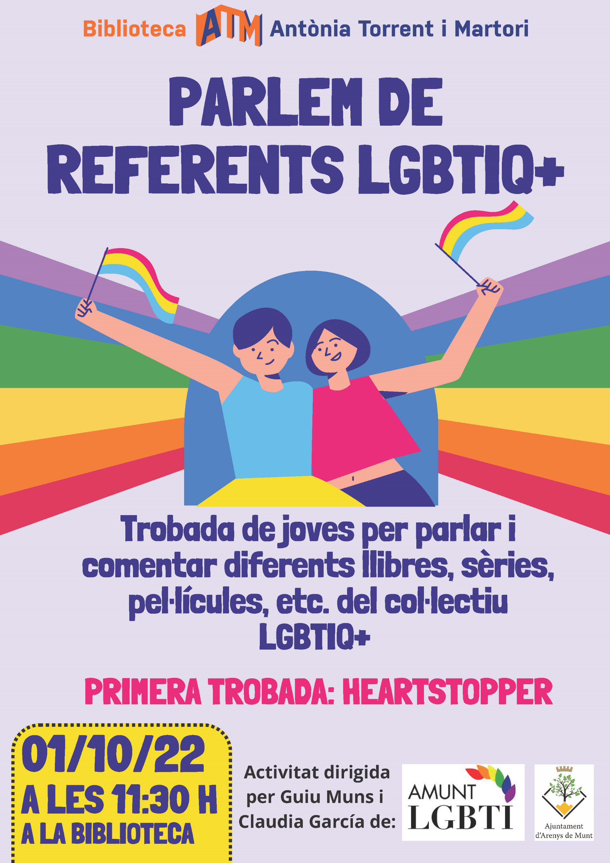 Cartell Parlem de referents LGBTIQ+ 1-10-22