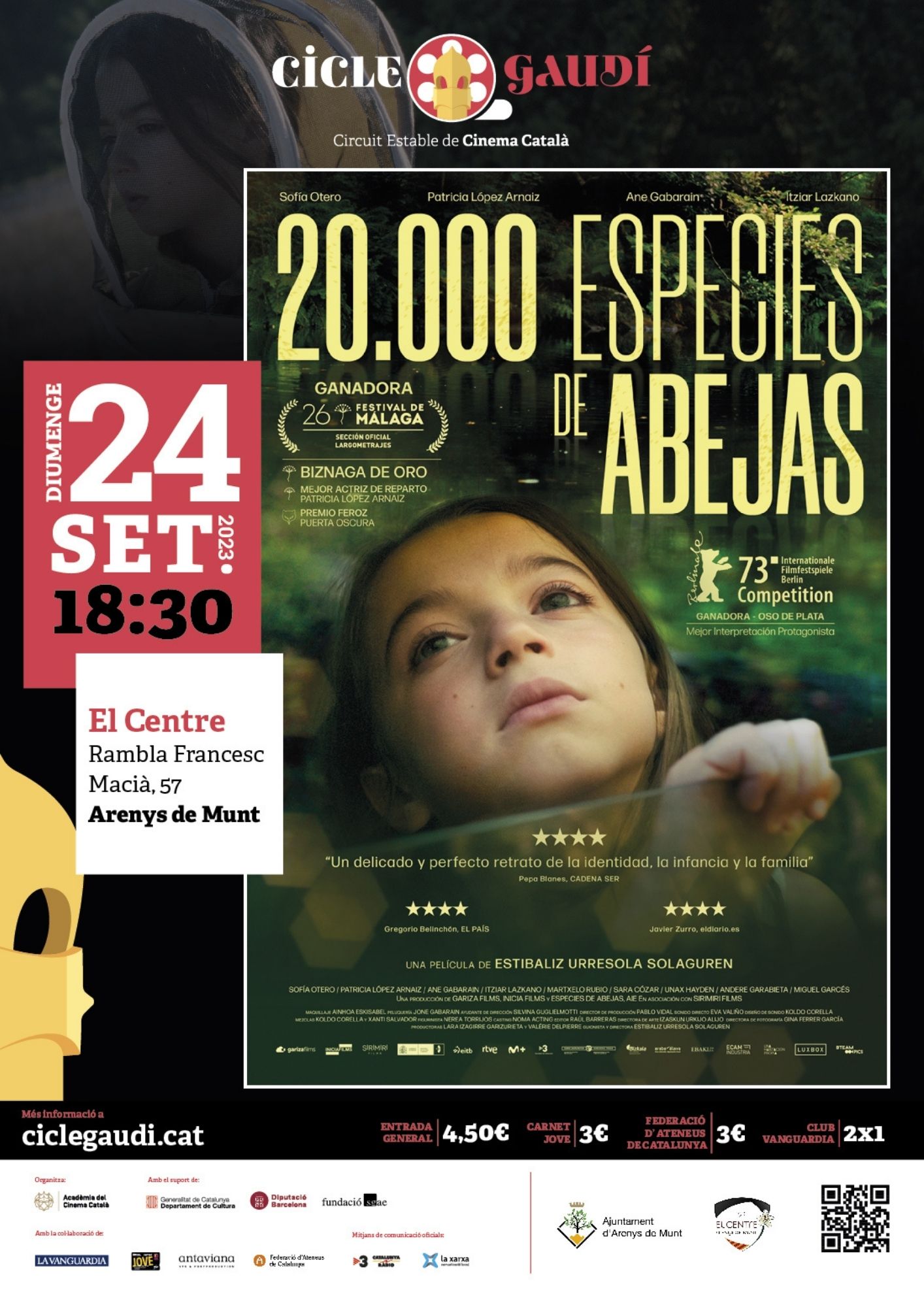 Cinema Cicle Gaudí: 20.000 especies de abejas
