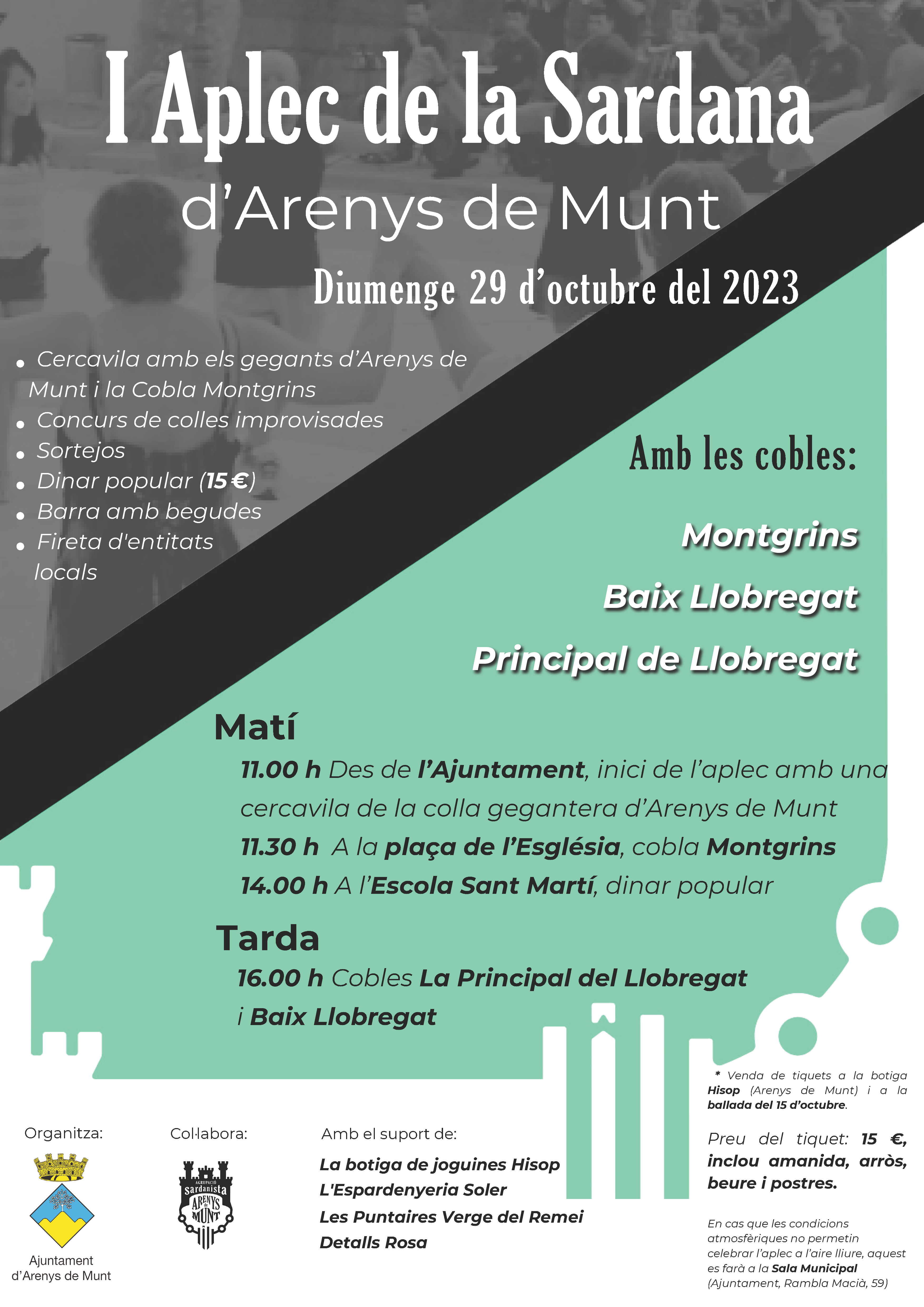 Cartell I Aplec de la Sardana 29-10-23