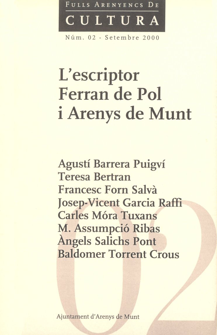 Autors diversos - L'escriptor Ferran de Pol i Arenys de Munt