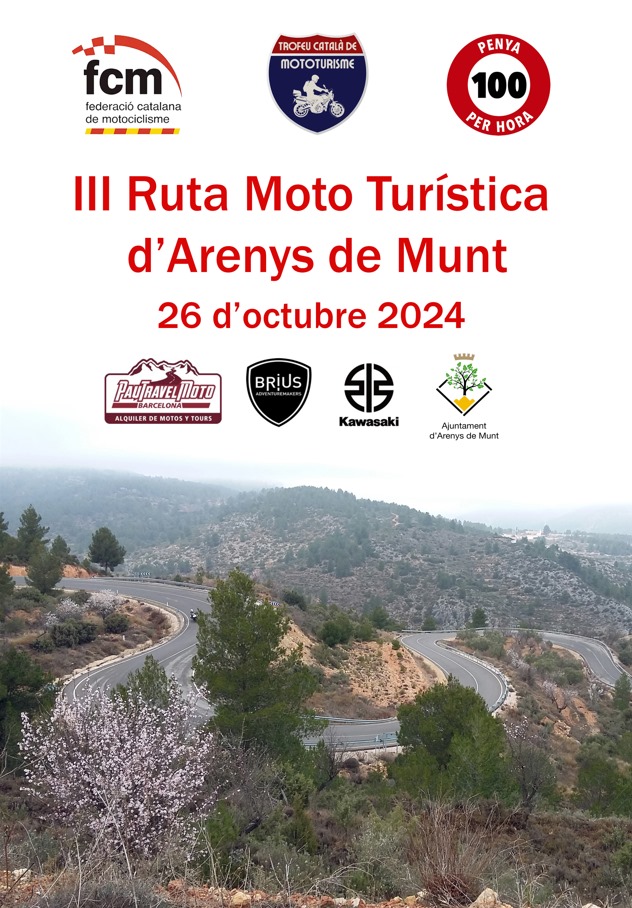 Cartell III Ruta Mototurística d'Arenys de Munt 26-10-24
