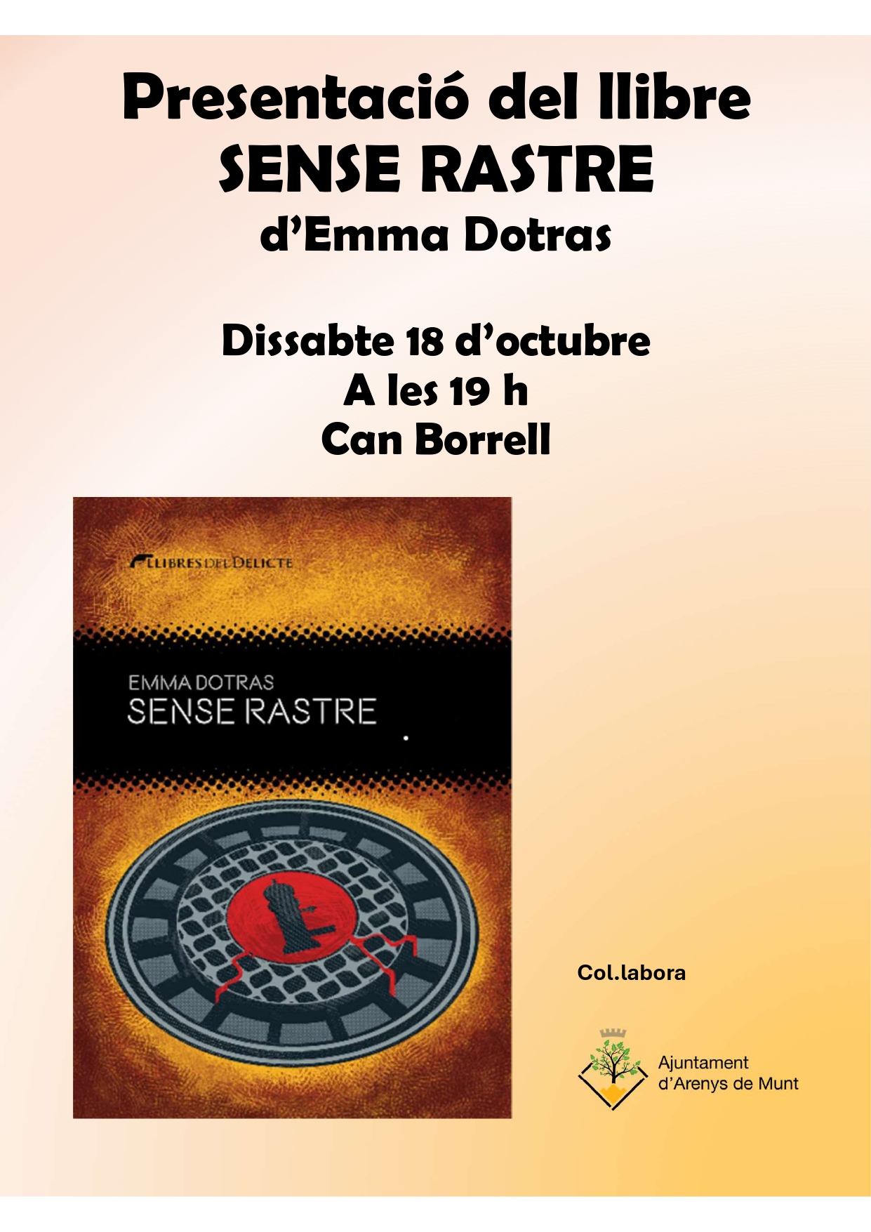 Presentació del llibre Sense Rastre d'Emma Dotras