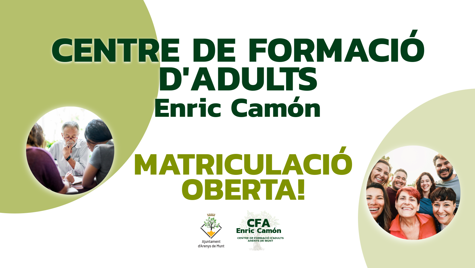 Oberta la matrícula al Centre de Formació d??Adults Enric Camón: forma??t al teu ritme aquest curs 2025-26