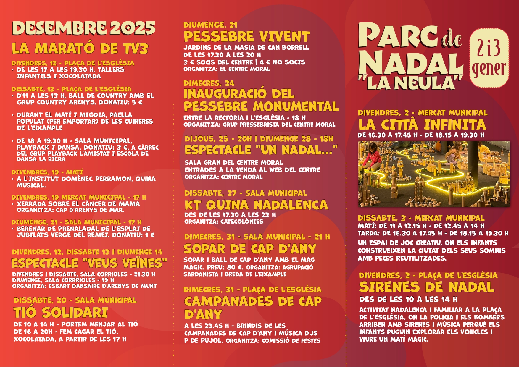 Ja disponible el tríptic amb la programació de la Marató de TV3, Nadal i Reis 2025-2026 Ja disponible el tríptic amb la programació de la Marató de TV3, Nadal i Reis 2025-2026