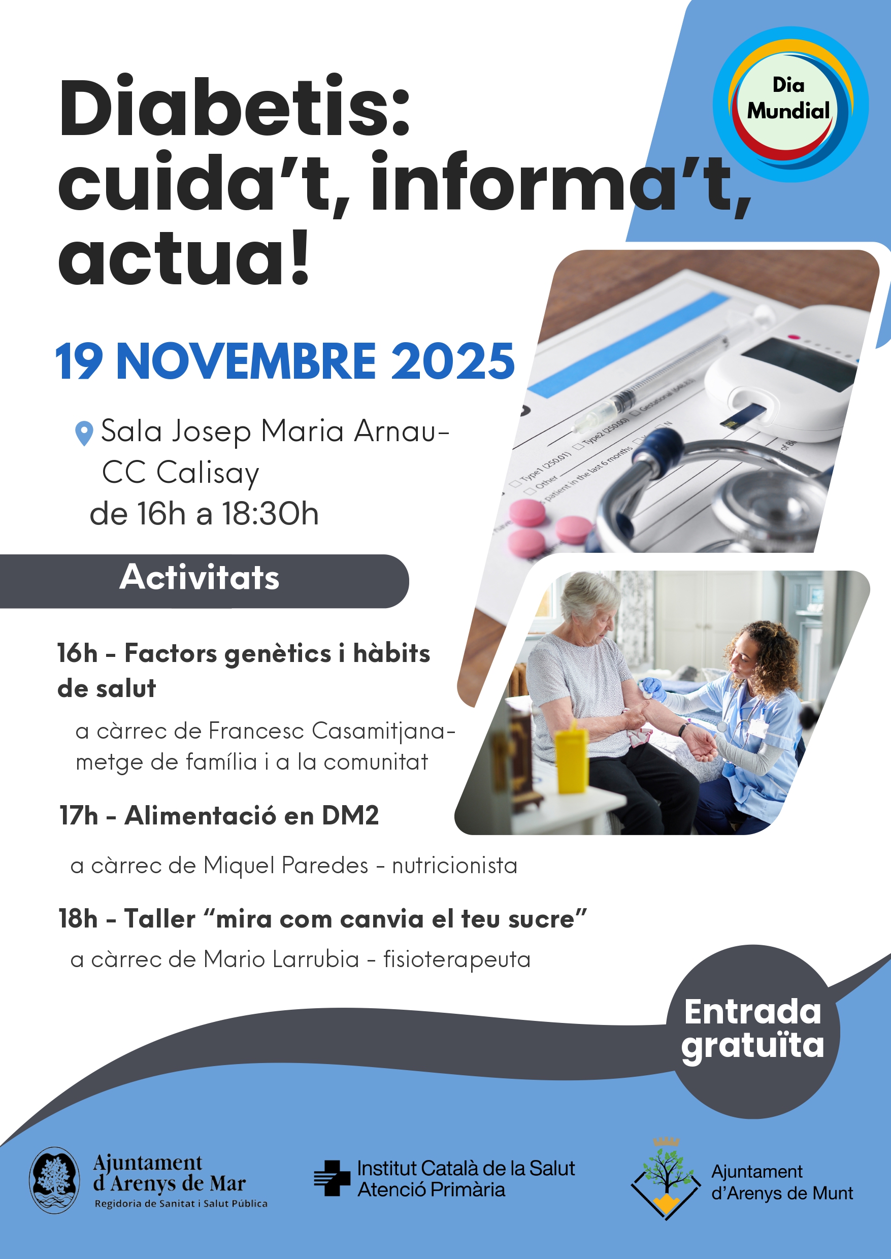 DIABETIS : CUIDA'T, INFORMA'T, ACTUA