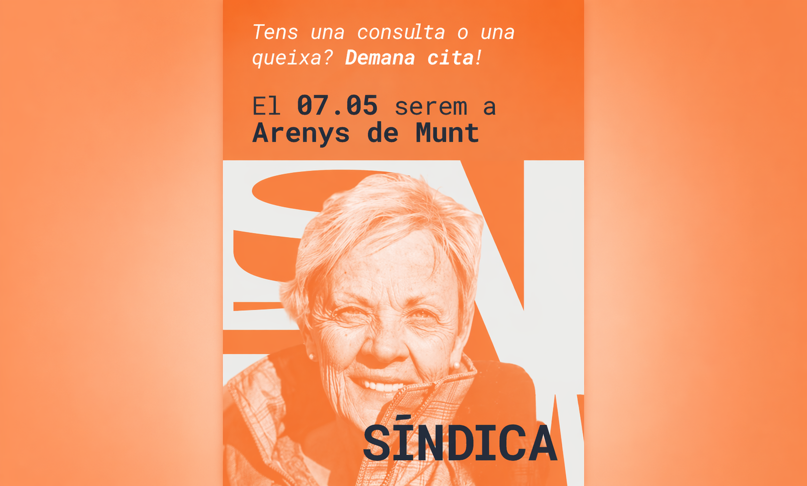 TENS UNA CONSULTA O QUEIXA? Demana cita a la S&iacute;ndica.