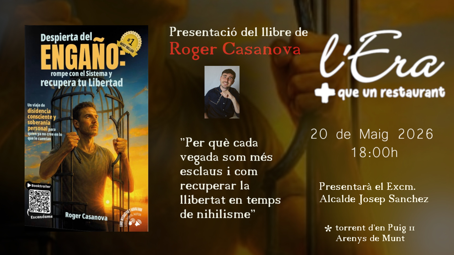 presentaci&oacute; del llibre de Roger Casanova: Despierta del Enga&ntilde;o