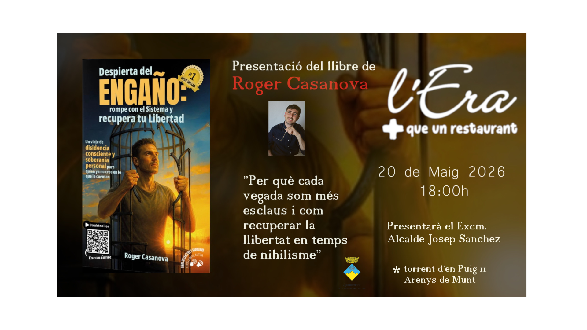 presentaci&oacute; del llibre de Roger Casanova: Despierta del Enga&ntilde;o