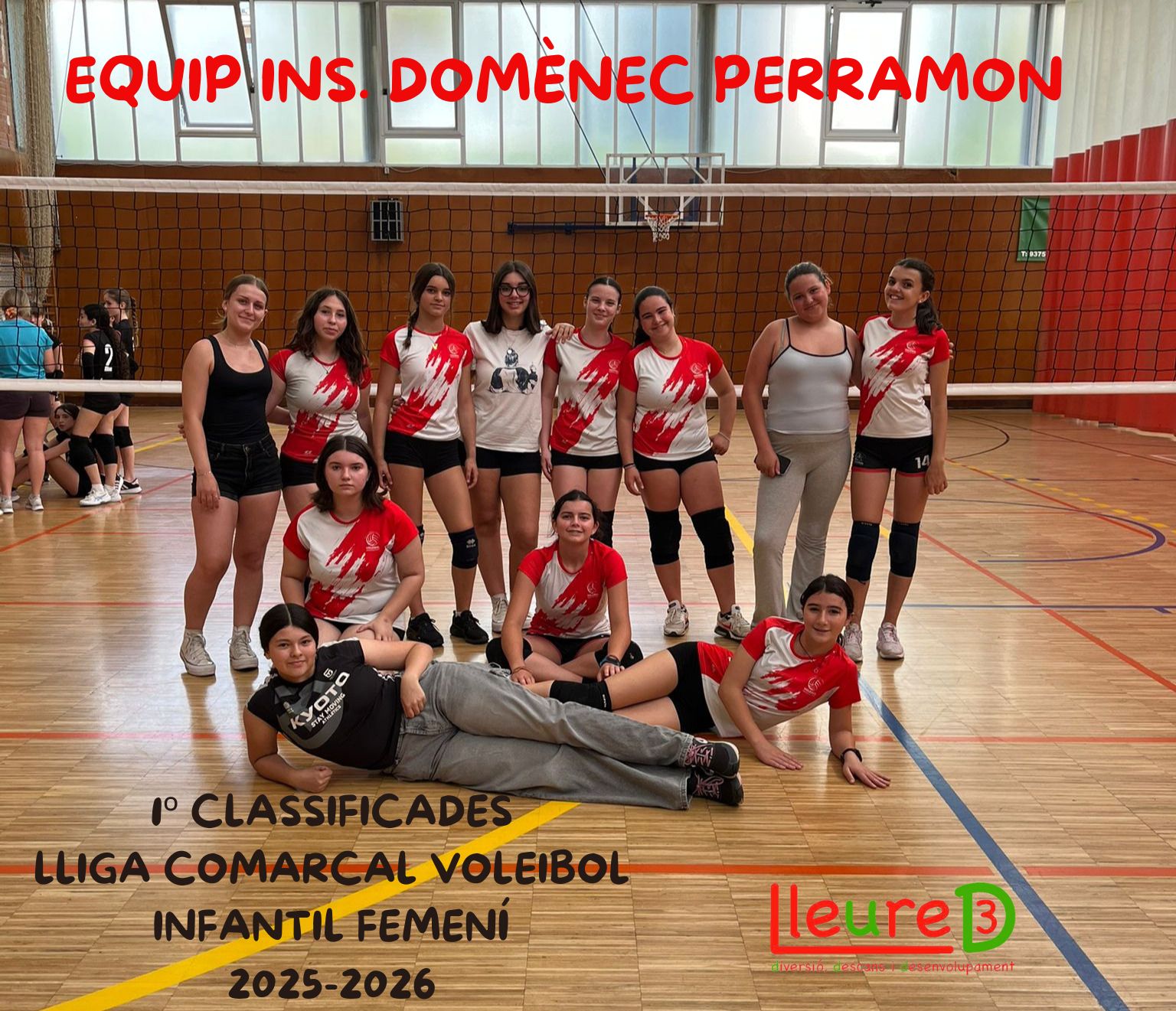 L'Ajuntament d'Arenys de Munt felicita l'equip de voleibol de l'Institut Domènec Perramon