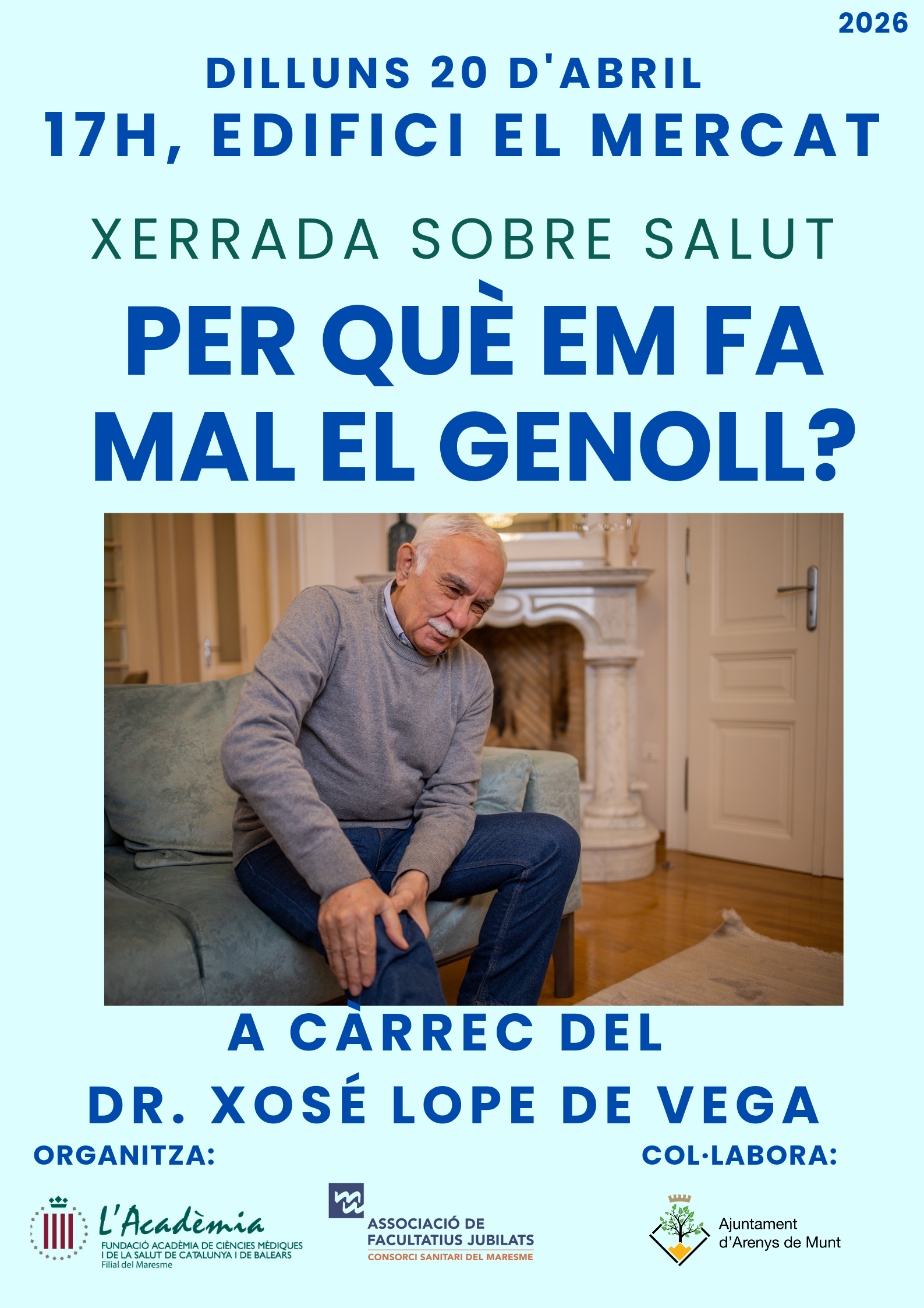 Xerrada sobre salut: per qu&egrave; em fa mal el genoll ?