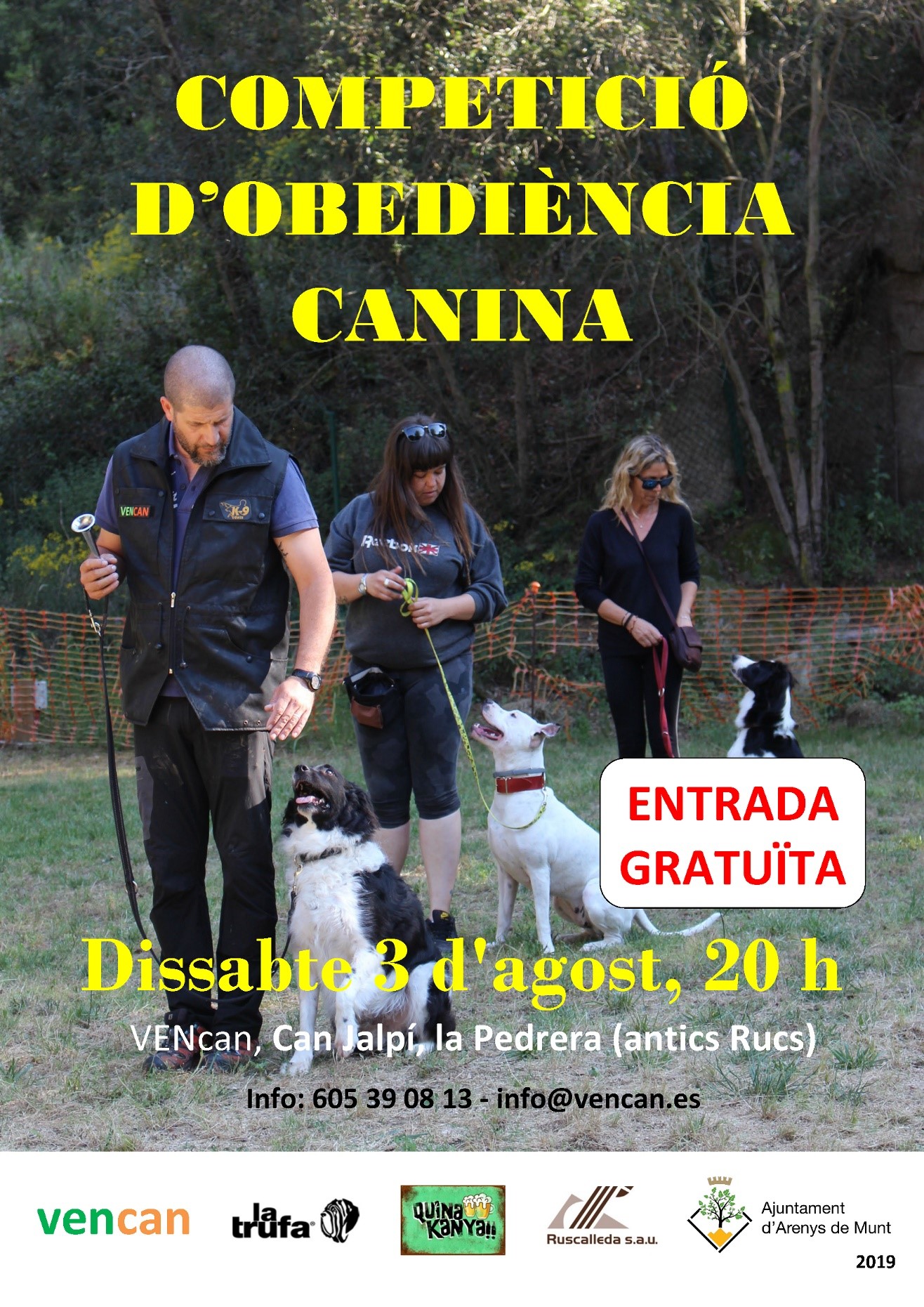 Primera competició d'obediència canina